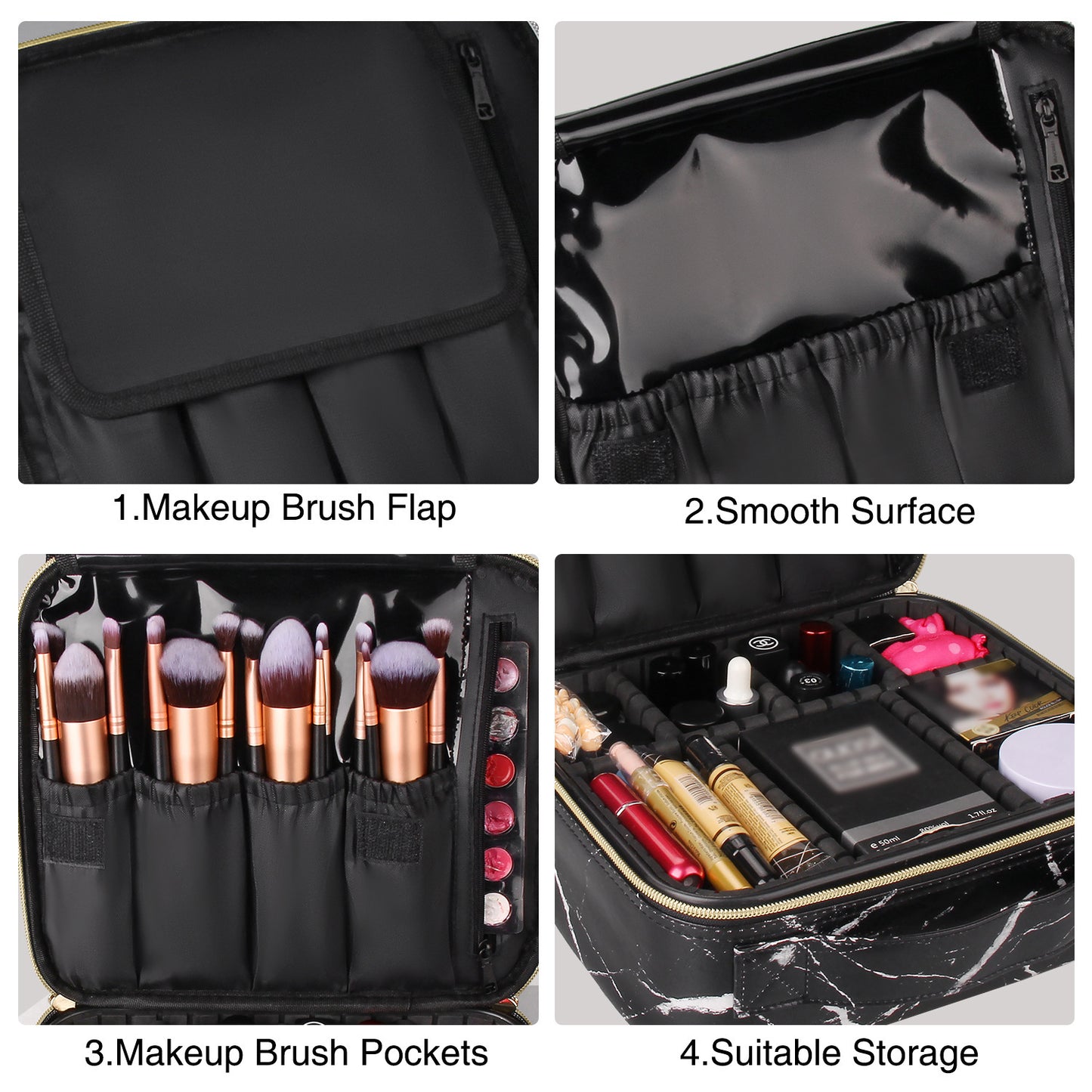 Small Double Layered Makeup Travel Bag